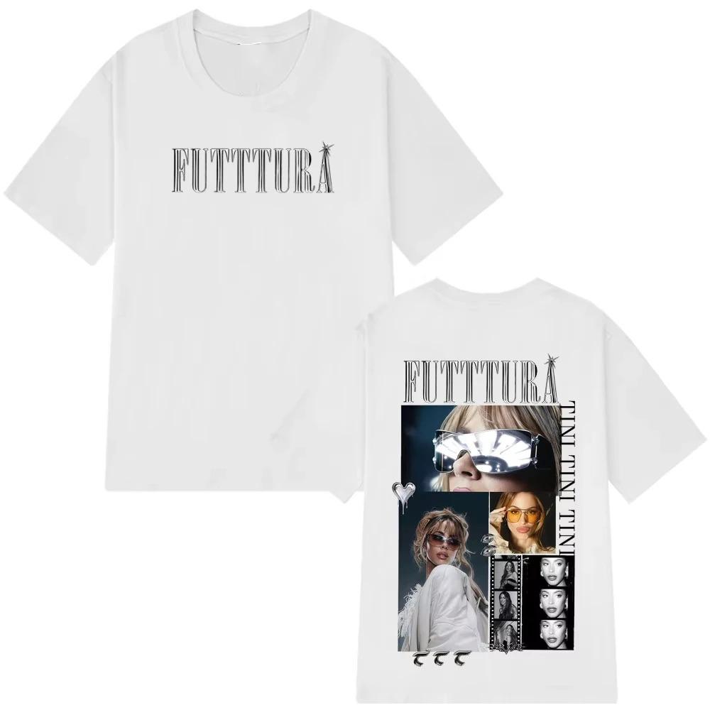 Tini Stoessel Futtura Album Tour 2026 Graphic TShirt Unisex Fashion Summer Cotton Trendy Casual Women And Men Tshirts