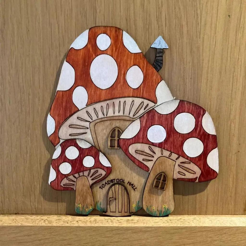 1 Pcs Cartoon Wooden Mini DIY Door Fairy Tale Gate Door Decoration Garden Courtyard Decoration Fairy Elf Door Craft Ornaments