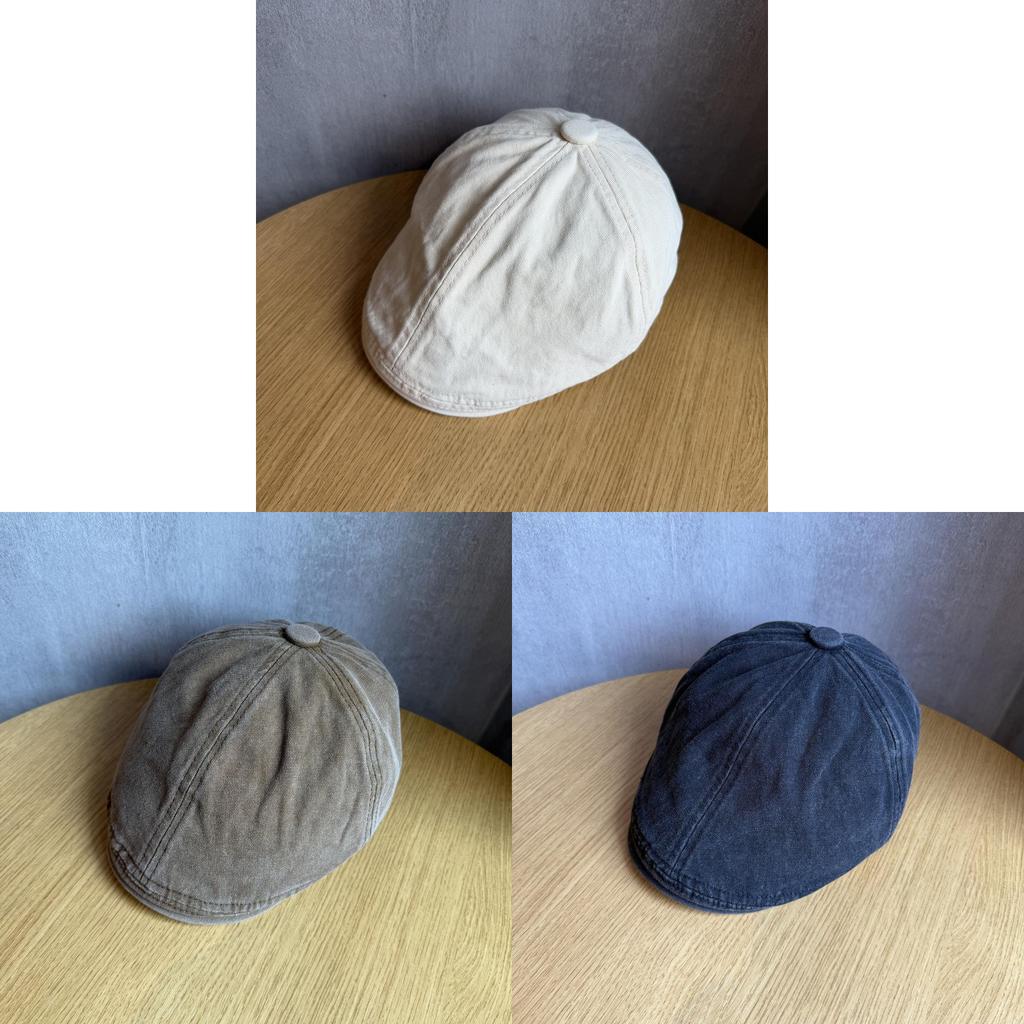 Korean Vintage Classic Cotton Cap With Short Brim And Breathable Material For Spring Fall