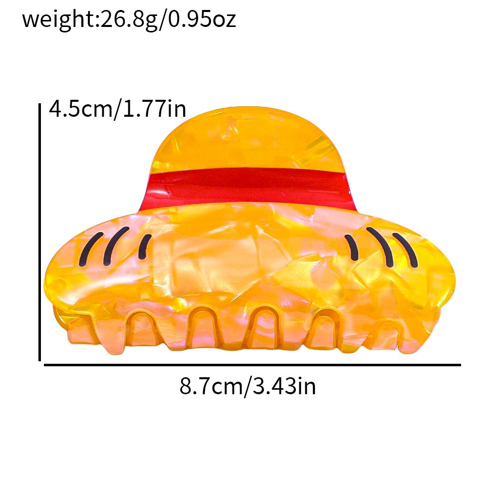 

Cartoon Hat Hair Clip Cute Bright Colors Secure Hair Multi-Functional Shark Clip Easy to Grab Hair Hair Accessory