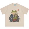 Japanese Style Frog Cat Funny Meme Tshirt Unisex Unisex Fashion Tshirt Summer Shortsleeved Loose Casual Cotton Tshirts Streetwear