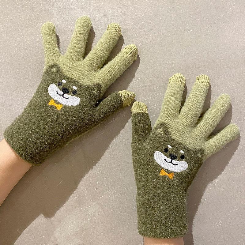 Cute Cartoon Fleece Thickened Cycling Cold Wholesale