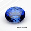 Kultivierter Blauer Saphir Kornblume Lose Steine Fassung Verschiedene Formen Schmuck Zubehör