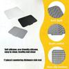 Flexible Sink Drying Pad For Dishes Having Sloped Structure And Efficient Moisture Removal To Maintain Area Dry And neat