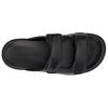 Coach Lambskin Double Strap Open Toe Flat Slide Sandals Women sandals Black CBN30-BLK