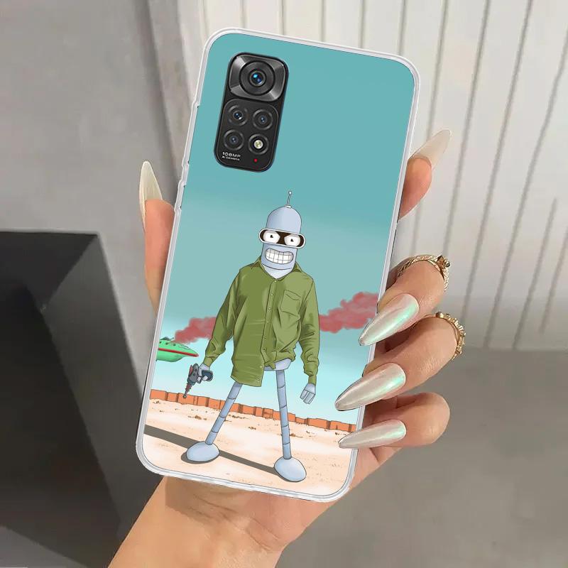 Cartoon F-Futuramas Phone Case for Xiaomi Redmi Note 14 13 12S 12 11S 11 Pro Plus 11T 11E 10S 9 9S Soft Funda Print Shell Note 1