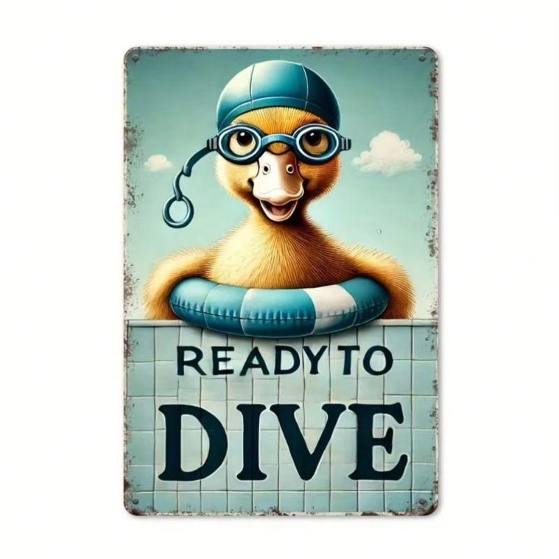 Retro Metal Tin Sign 8x12 inch Office Living Room Wall Decor