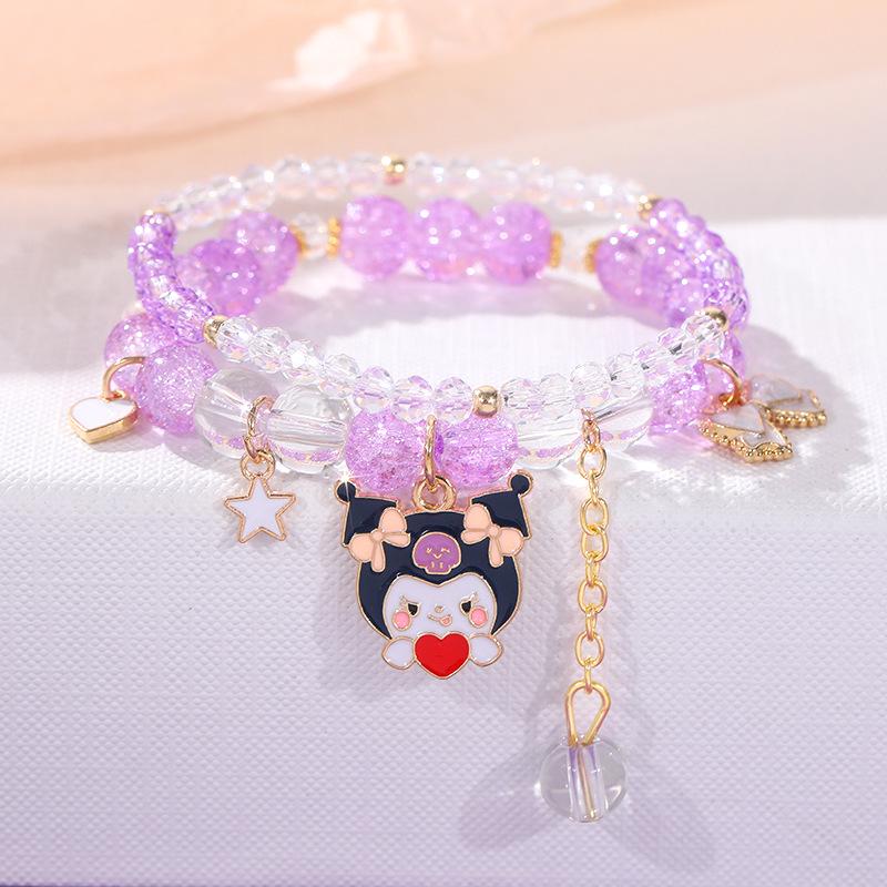 Cinnamoroll & My Melody Crystal Beaded Friendship Bracelet - High-End Versatile Women's Jewelry