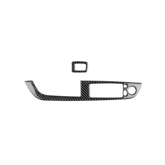 New 2Pcs For BMW Z4 E89 09-15 Carbon Fiber Window Lift Switch Panel Frame Cover