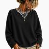 Damenmode Lässiges lockeres Langarm-Sweatshirt Pullover für den Alltag