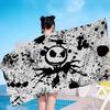 The N-Nightmare B-Before C-Christmas Bath Towel Microfiber Soft Water Absorbing Breathable For Girl Kids Decorative Beach Towel