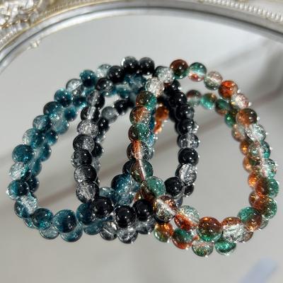 Ice Crack Beads, Colored Popping Flowers, Finger Play, Plate Beads, Bracelets, Little Fairy Bracelets, Jewelry Gifts.