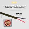 PW-010-DC Angled DC 5.5mm to DC 5.5x2.5mm 5.5x2.1mm 4.0x1.7mm 3.5x1.3mm Connector Charge Cable, 1.5m