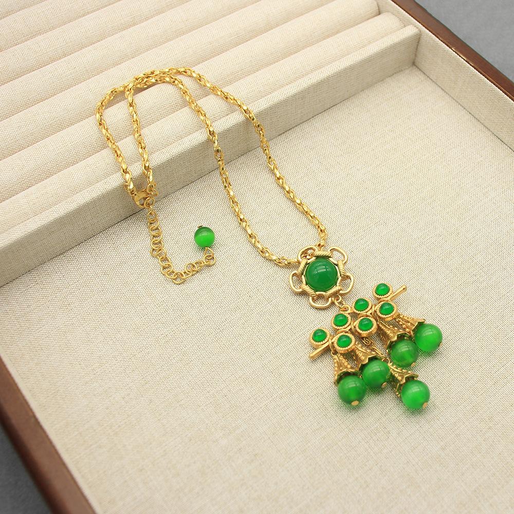 

Циндао Средневековые украшения Преувеличенные опаловые серьги Ожерелье Набор Наплечный Медь Покрытая Настоящим Золотом Высококачественные украшения