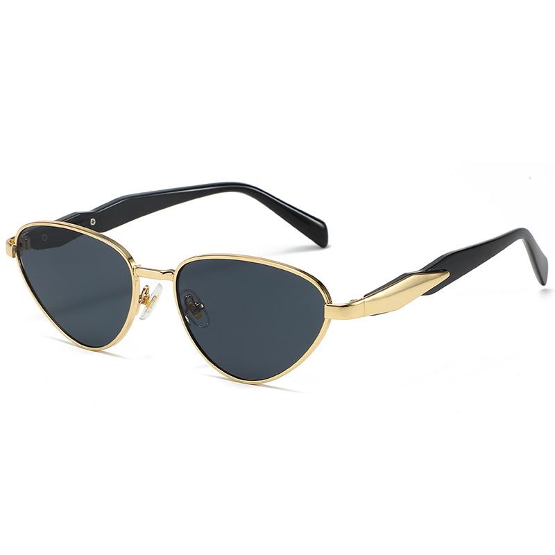 Small Frame Metal Oval Sunglasses For Women Men Luxury Brand Designer Vintage Steampunk Sunglasses Popular Eyewear Shades Uv400