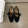 Fashion Fashion Butterfly-Knot Women Mary Janes Flats Slip On Shoes Female Round Toe Footwear Shallow Ladies Flats With Shoes