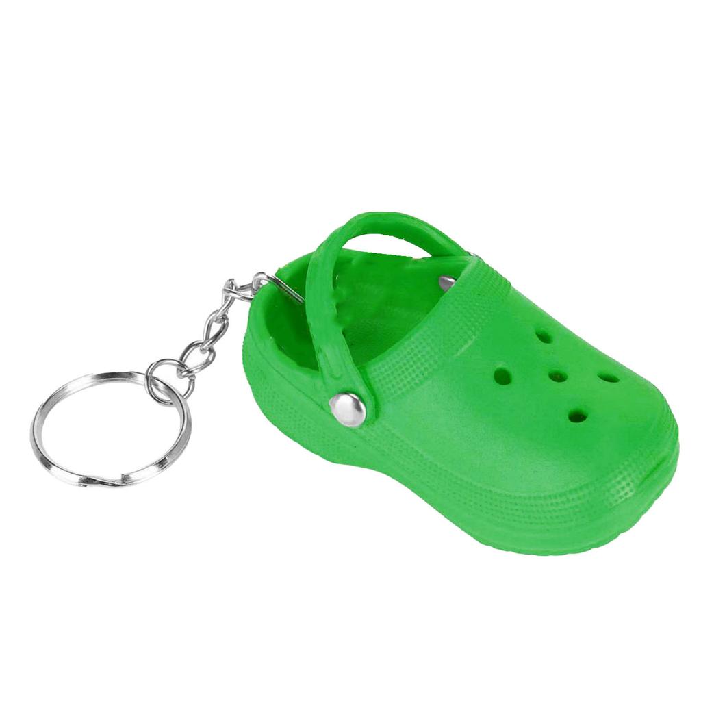 Keychain Mini Cute Silicone Portable Slipper Keychain for Schoolbag Handbag Gift Violet