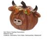 Figurky skotského skotu, Stolní dekorace pro podzimní sklizeň, Díkůvzdání, Halloween, Pryskyřice ručně malovaná dýně, soška skotského skotu, Ozdoby pro