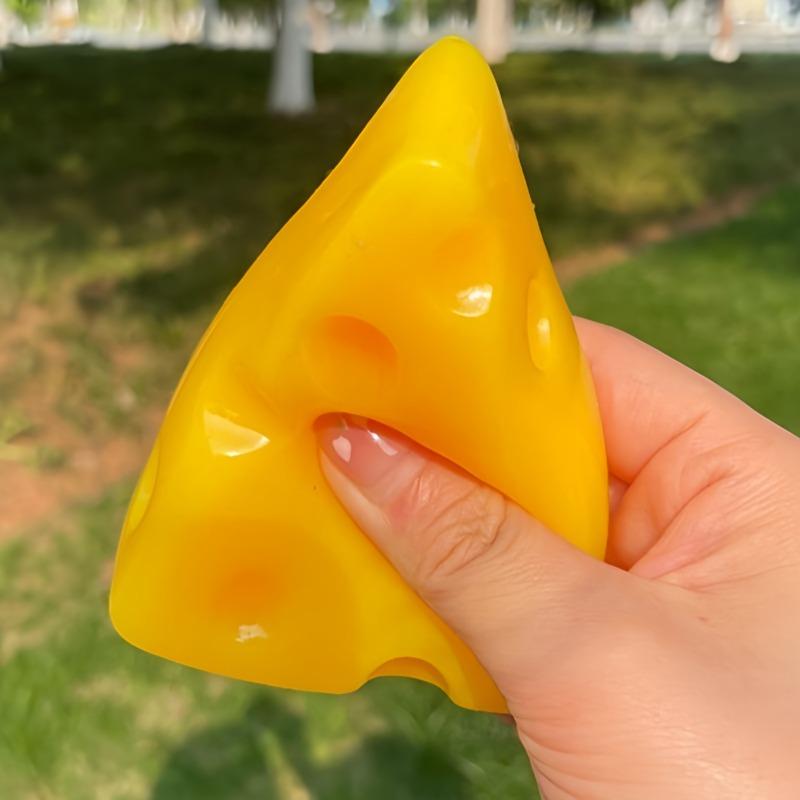 Squishy Käsewürfel Fidget Squishes Weicher Transparenter Gelee Quetschball Fidget Spielzeug für Erwachsene ASMR Sensorisch Anti-Stress Geschenk