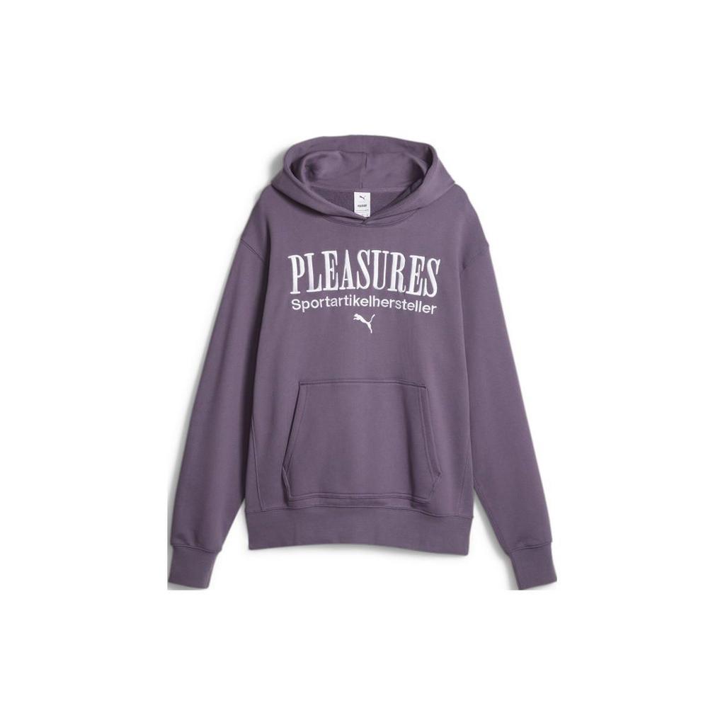 Puma x Pleasures Graphic Hoodie Purple/Charcoal Men Tops Multi-Color 62087974