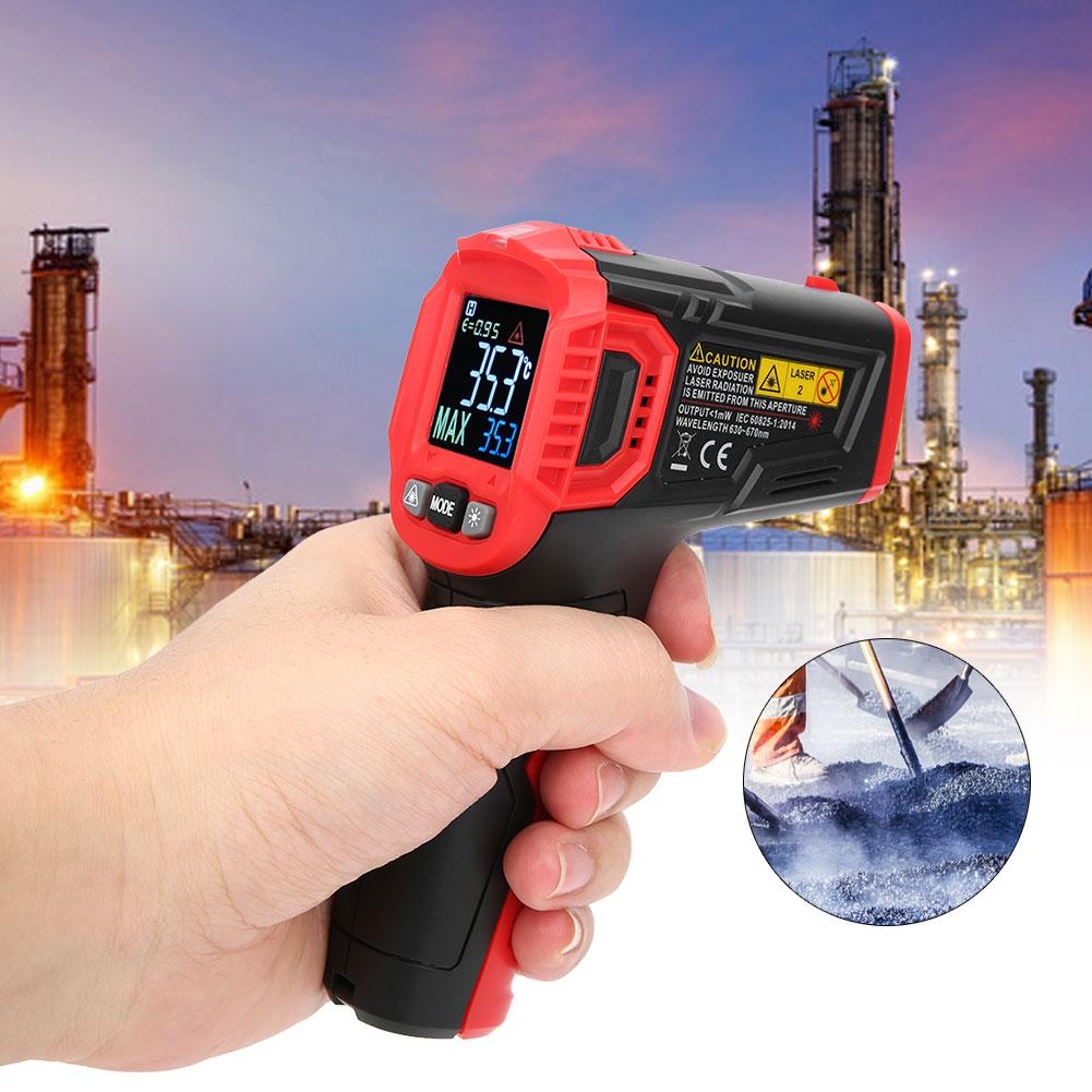 HT650B Industrial Digital Infrared Thermometer NonContact IR Temperature Tester 30 Celsius ~+550 Celsius 22 Fahrenheit ~+1022 Fahrenheit