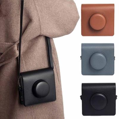 PU Leather Instant Camera Case Anti Scratch Shockproof Protective Cover Retro Portable for Fujifilm Instax WIDE EVO