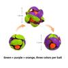 Bambini Bambini 1 Pezzo Divertente Palla Giocattolo Che Cambia Colore Lancio a Mano Accessorio Sensoriale Decompressione Per Adulti Regalo Presente Doppia Palla Magica Colorata Giocattolo