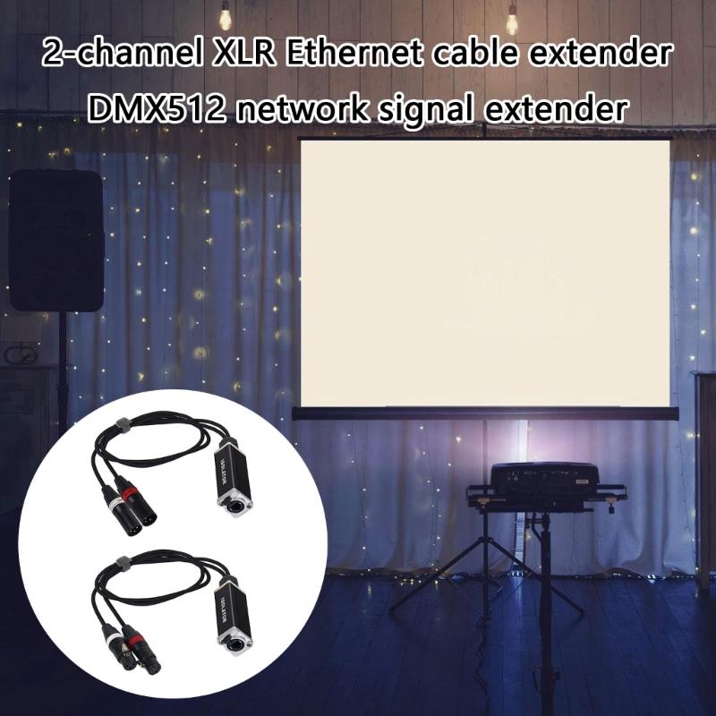 Metal XLR Line Extender Double Channel Connectors with Enhancing Signal Stability Perfect for Stage and Recording Use