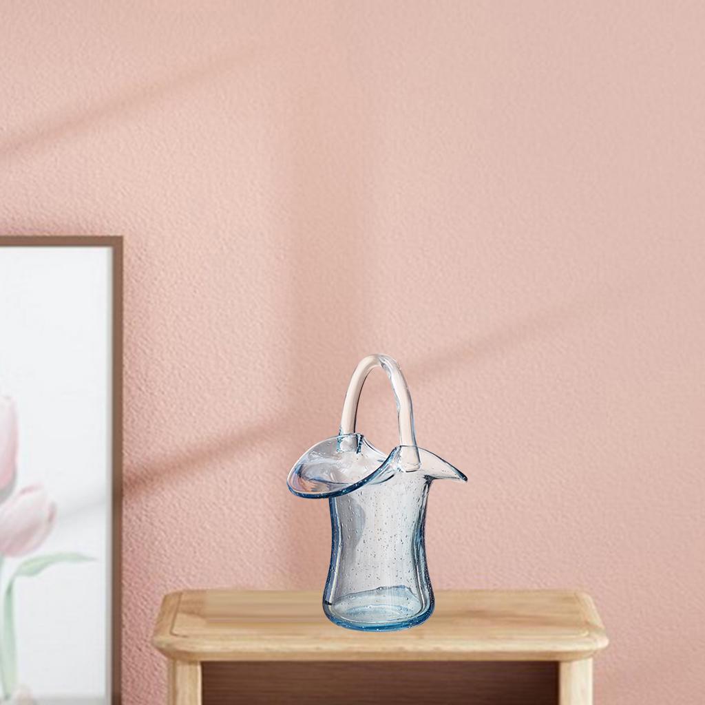Vase with Handle Living Room Desktop Fish Tank Outdoor Artistic Decoration Floral Display ,