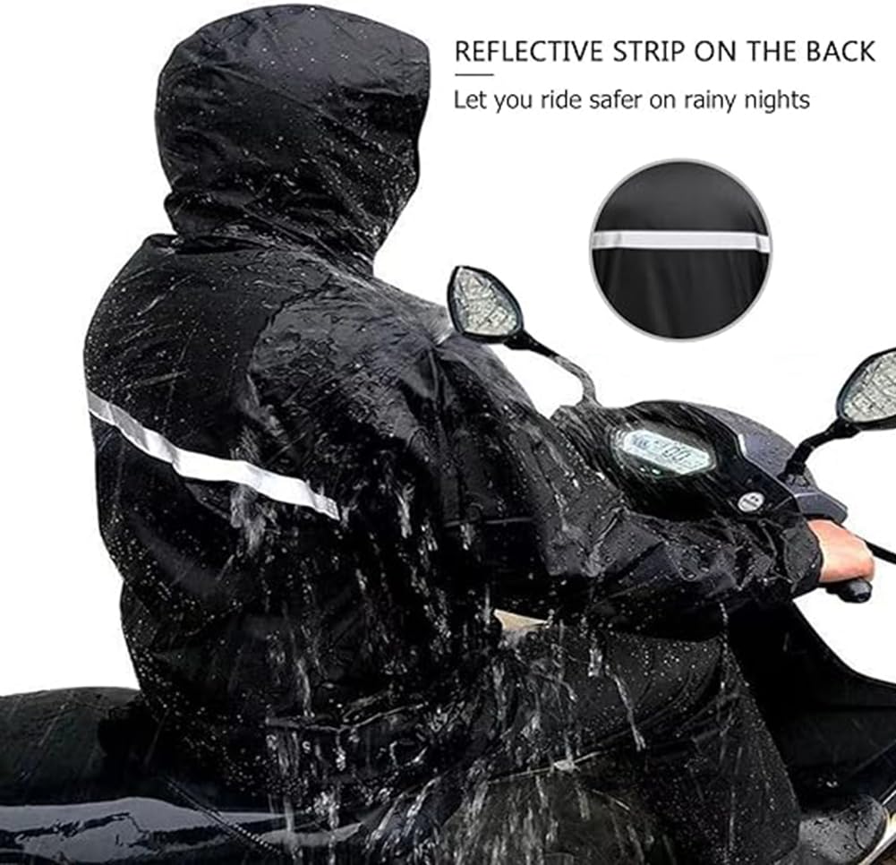 Waterproof Rain Suit Cycling and Motorcycle Rain Rain Gear for Outdoor and and Available in Plus Sizes Men's Raincoat, Jacket, Activities, School,
