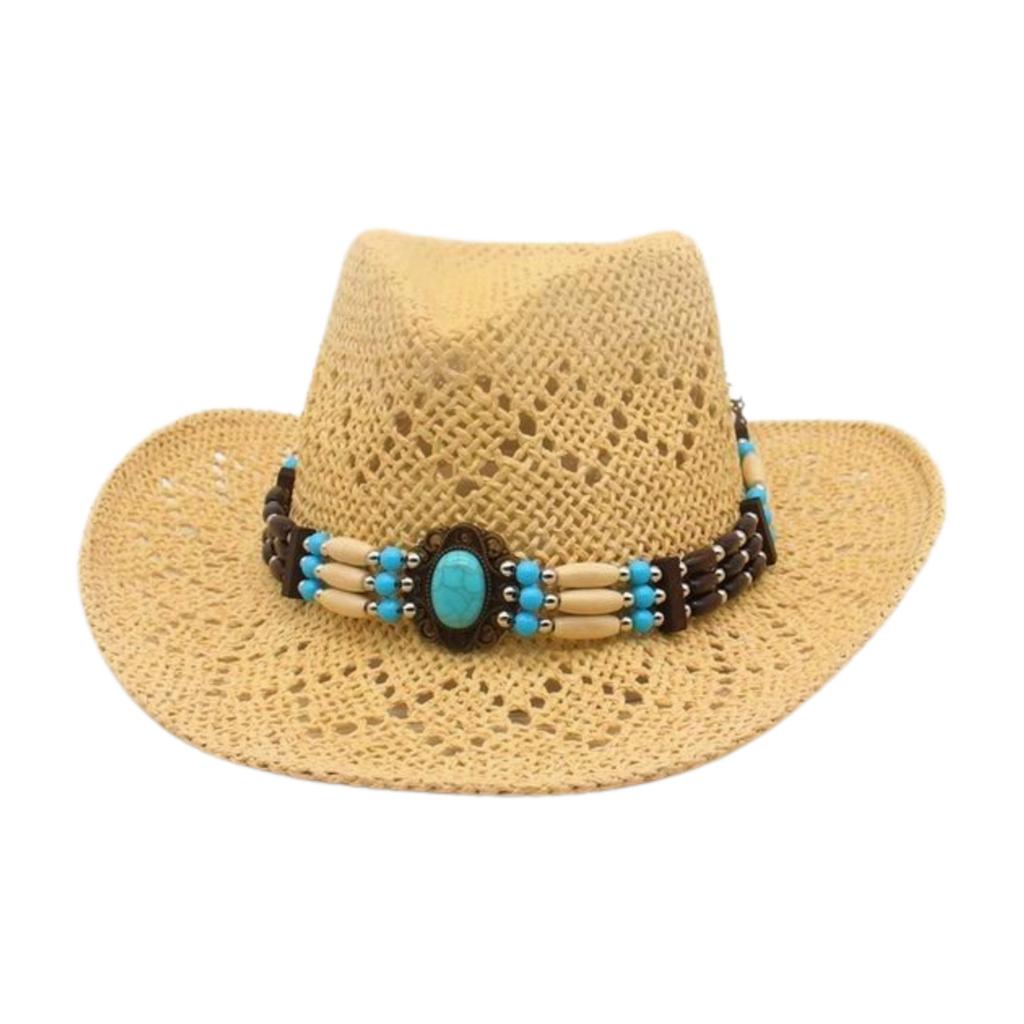 New Hand-Woven Beach European And American Famous Style Top Hat Breathable Hollow Straw Hat