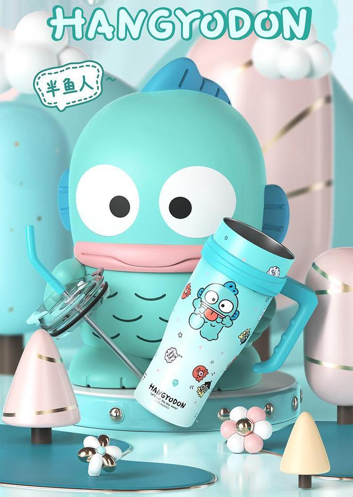 Sanrio Ice Buster Large Capacity Straw Cup - 2025 New Style Jumbo Thermos for Girls