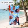 P1harmony Custom Name Printed Beach Towel Personalized Soft Towel For Swimming Beach Travel