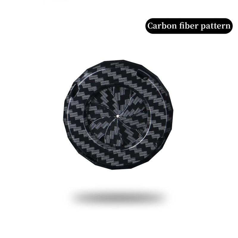 Car One Key Start Stop Button Switch Carbon Fiber Vehicle Ignition Trim Cover Protects  Universal Car Interior Accessories