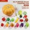 Kids's Kitchen Toy Set Simulated Fun Fruit Cutting Seafood Set Pumpkin Storage Box Detachable Large Capacity Halloween Gifts