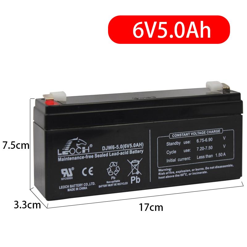 LEOCH DJW6-4.0 6V 4AH Universal Stroller Battery