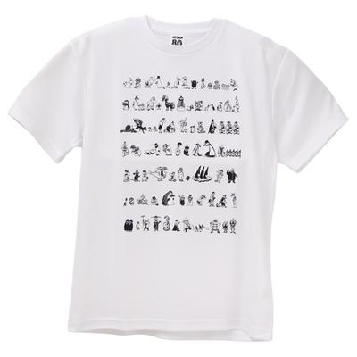 Moomin 80th Anniversary Dry T-Shirt All Star White L Size