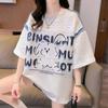 Navava Women Casual PrinTing Loose FiT ShorT Sleeve T shirT nT2583