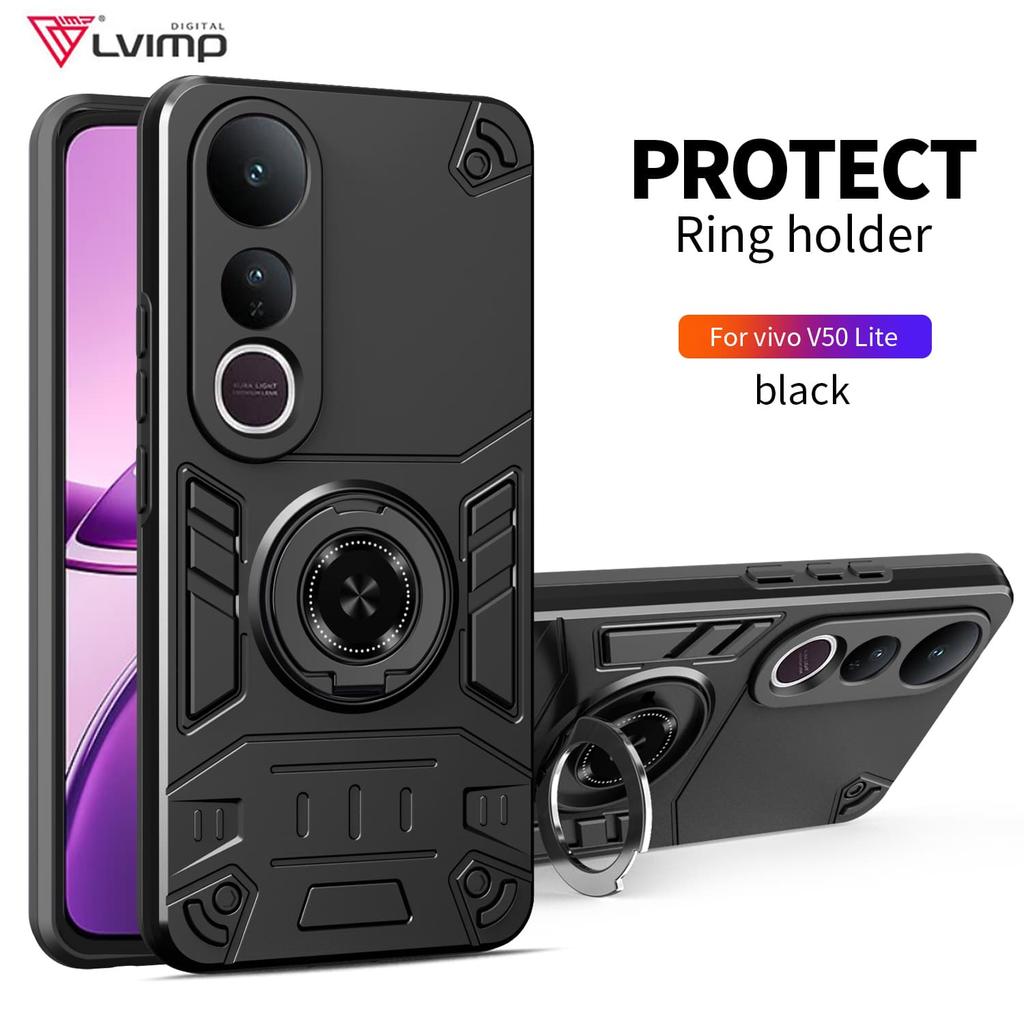 NEW Armor Shockproof Phone Case For VIVO V50 Lite V50E V50Lite 5G Soft TPU Frame Hard Plastic Protective Back Cover