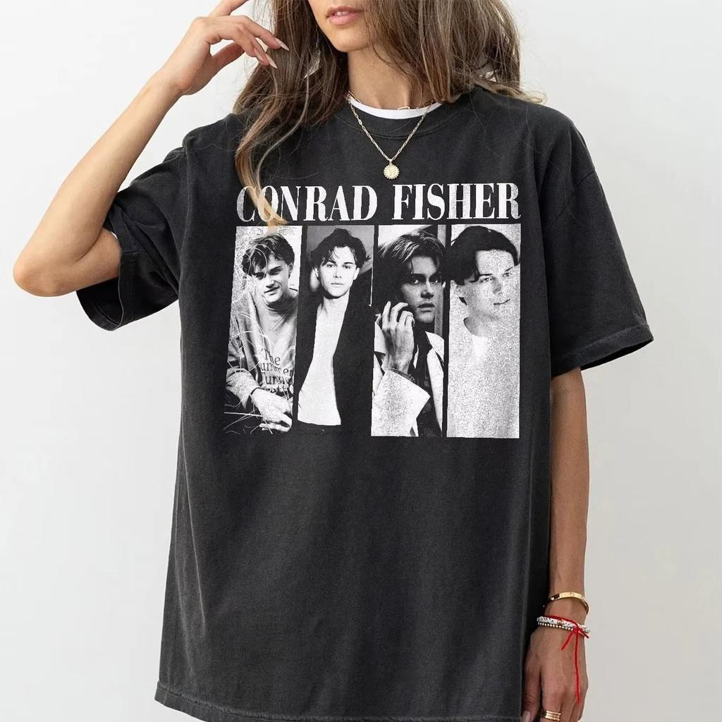 2026 Sommer Heißer Verkauf Vintage Conrad Fisher Hemd Team Conrad Wurde Hübsch Hemd Harajuku Hip Hop Punk T-Shirt Y2K Gothic Baumwolle Übergroße T-Shirts