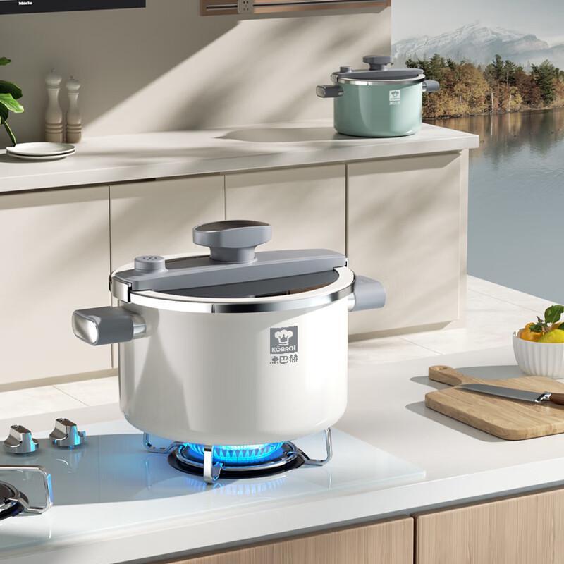 Kocher Enamel Pressure Soup Pot 5.5L