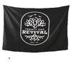 1Pc Treaty Oak Revival Logo Tapestry, Band Fan Wall Hanging, Cool Room Stuff, Large Size, Polyester 2D Print, Bedroom Stuff, Mus