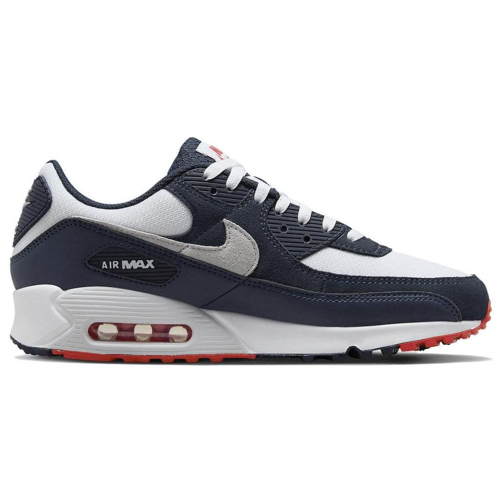 Nike Air Max 90 Obsidian Track Red Herren Sneaker Blau Weiß Pure-Platinum DM0029-400