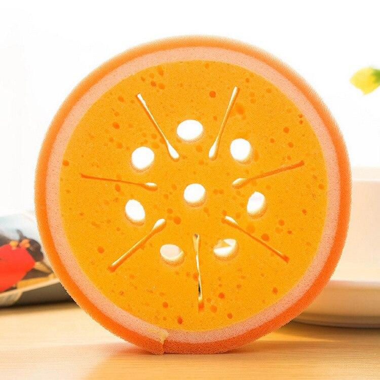 1Pcs Washing Dish Towel Fruit Shape Rags Thicken Scouring Pad Kitchen Cleaning Dish Cloths Sponge Cloth Scouring