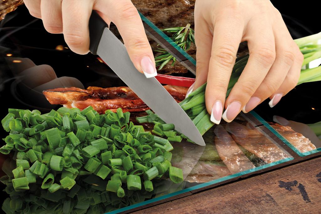 SZKLANA PŁYTA OCHRONNA DESKA 75x52 GRILL