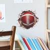 Fun-f108 Broken Wall Rugby Children's Bedroom Study Home Beautification Wall Sticker