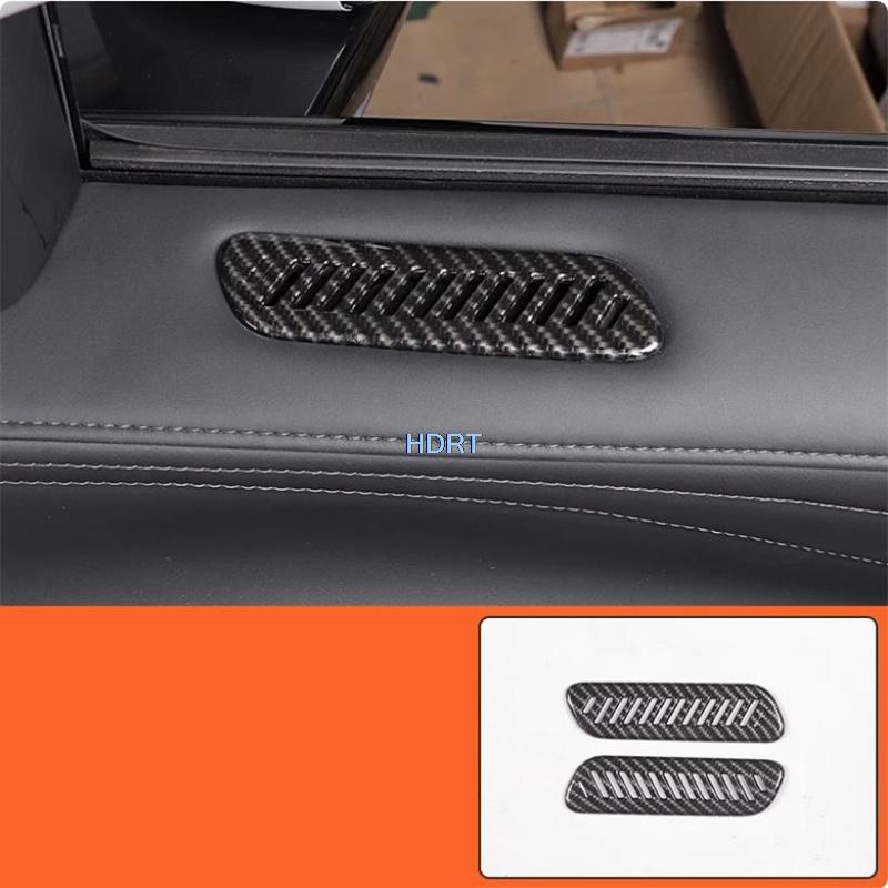 For GAC Aion V 2th 2025 + Car Styling Carbon Fiber Interior Gear Window Control Panel Steering Wheel Rear Air Vent Outlet Cover