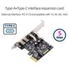 Xiwai USB PCI-E Express Card, 1 X USB 3.1 Gen1 5Gbps Dual Type-A & Type-C USB-C Female To PCI-E Adapter uPD720201 with Low Profile Bracket