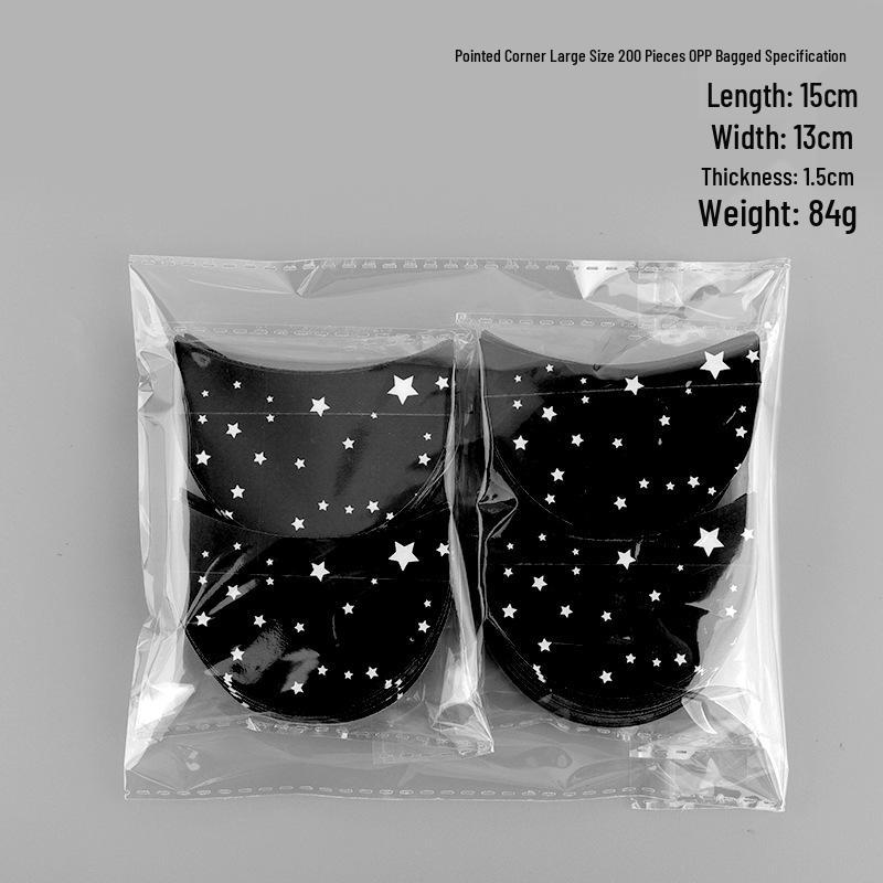 Black Printed Eyelash Extension & Eyeshadow Isolation Stickers - Non-woven, Disposable Removal Tools