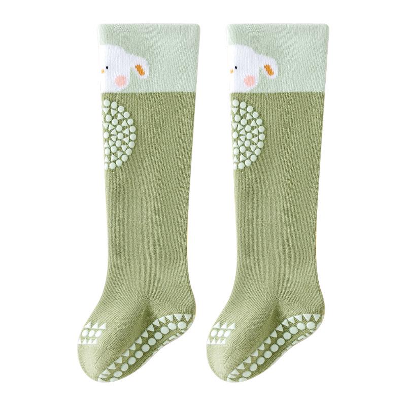 Non-slip Cotton Over-the-Knee Toddler Socks for Boys & Girls S (0-12 months) 8-10cm beige
